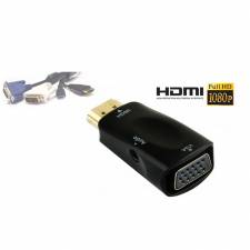 CONVERSOR HDMI A VGA + AUDIO   NEGRO