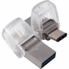 MEMORIA USB 3.1  64GB KINGSTON  MICRODUO 3C TRASPARENTE