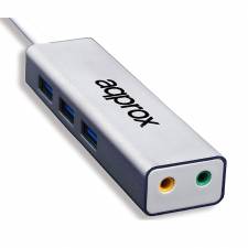 TARJ. SONIDO USB + HUB 3X USB  3.0