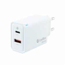 CARGADOR  5V ENCHUFE 1 X USB   TYPE C, X 1 USB A BLANCO PN: COO-CUP-45CA EAN: 8437012429963